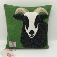 Welsh Badger Sheep Harris Tweed Cushion
