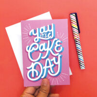 ‘Yay it’s Cake Day’ Purple Card