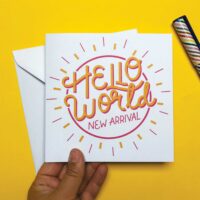 Hello World Pink Card