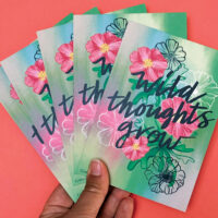 ‘Wild Thoughts Grow’ Postcards x5