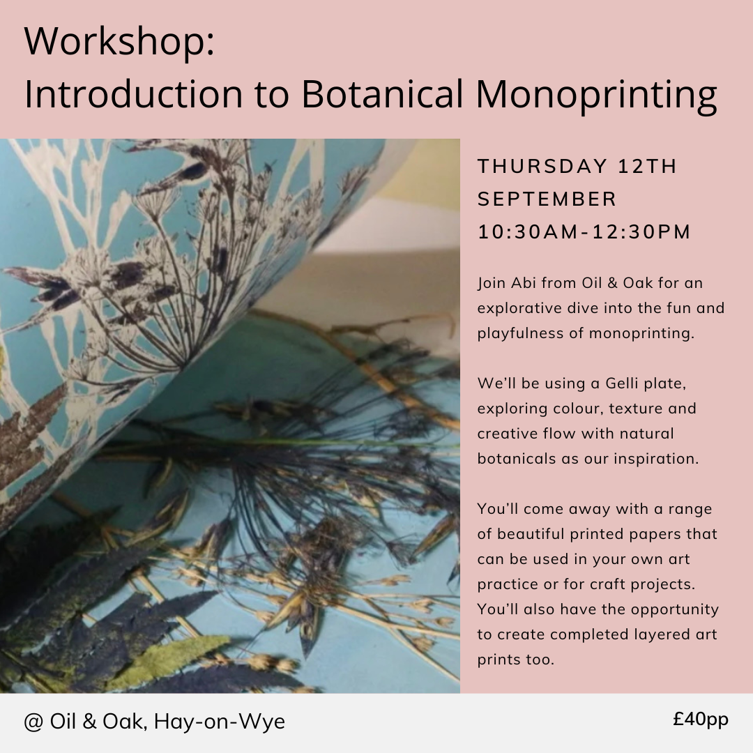 Workshop: Introduction to Botanical Monoprinting