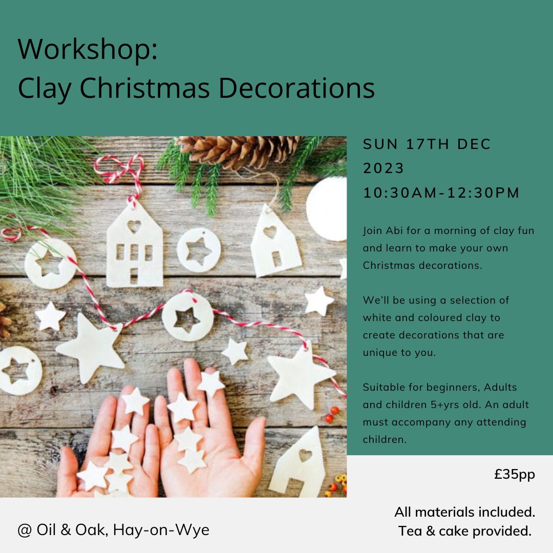 Workshop: Clay Christmas Decorations